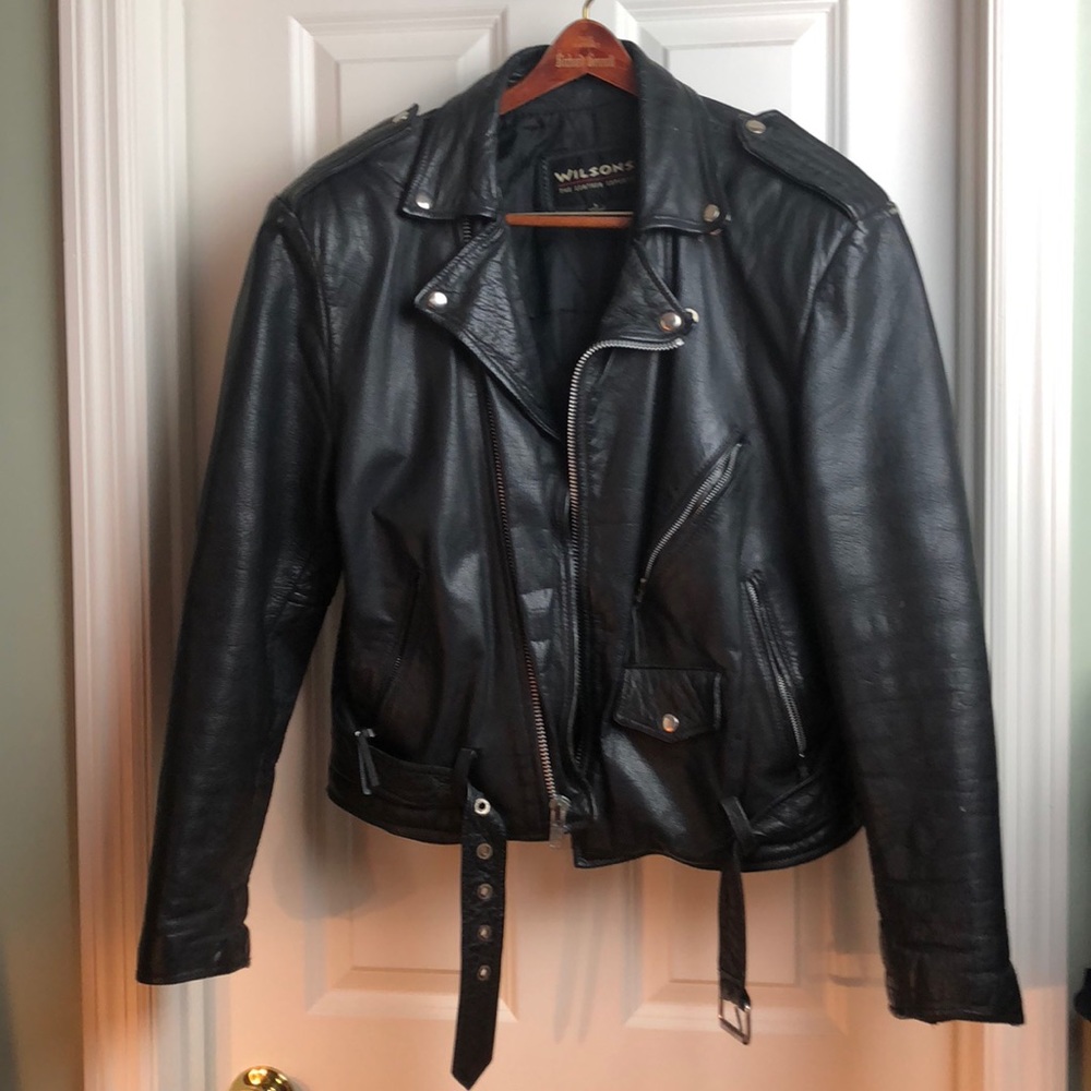 🌟FLASH Sale!🌟Wilsons Black Leather Biker Jacket
